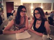 Jenna with her literary agent.