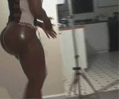 Dark skinned bubble butt