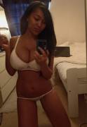 Busty dark Asian self shot