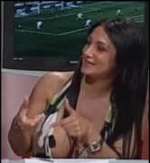 Marika Fruscio nip slip in TV