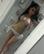 Locker room selfie