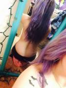 Purple hair