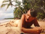 Just lounging on the beach, soaking in the rays (xpost from /r/WTF)