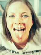 Tongue out