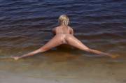 At the beach