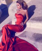 Red gown