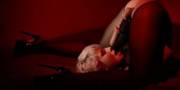 Fairhair Masturbating With Her Strap On 12