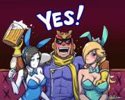 Captain falcon and bunny girls