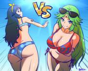 [Ecchi] Waifu Wars: Lucina vs. Palutena [Akairiot]