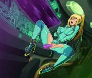 Samus Aran keeping herself occupied on a long space flight (Katoki)