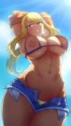 Summer Suit Samus (See Tru' Edit) [Akairiot/darkneji] (X-post /r/rule34)