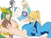 4 versus 2 (Samus, Palutena, WFT, Rosalina, Megaman, Pit)