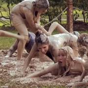 Anna Kendrick mud wrestling