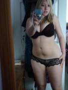 Chubby lingerie self shot