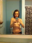 Topless self shot