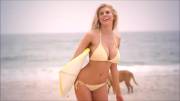 Charlotte McKinney at the beach