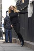 Charlotte McKinney wearing black