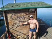 Dad on the dock