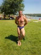 Hot muscle in speedo