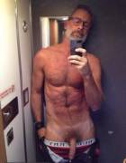 Slim hung daddy selfie