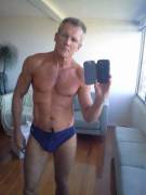 Blue Speedos Selfie