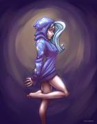 Human Trixie in Hoodie (Artist: RomanRazor)