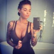 Christy Mack selfie in the bathroom