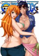 Teasing [Nami x Robin]