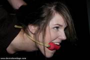 Cute girl gagged