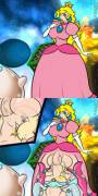 Peach filling a hungry Rosalina