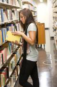 Leanna In College Library