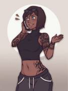 Modern day Korra.