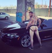 In the carpark