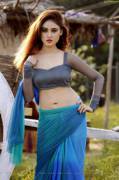 Sony Charishta - Hottest in blue saree