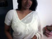 [Album] MILF in White Saree Full Strip Tease