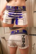 R2D2 short-shorts.