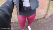 Wet leggings - messy outdoor wetting