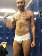 Locker room bulge