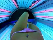 Tanning bed bikini bridge