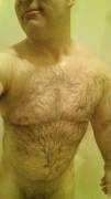 Care to join me in the shower? I have plenty of room. I could wash your hair....???