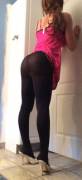 Up against the door