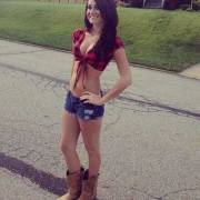 Cowboy boots, cutoffs and flannel.