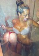 Playing in the shower