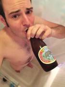 Cold beer, hot shower, nudity, and one of [m]y favorite records (Jackie Kannon's Music for Rat Fink Lovers.)