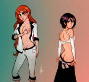 Inoue and Rukia