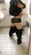 Black panties at work