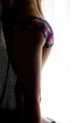 Boyshorts, pinkflowers, and my butt. What more could you want? =]