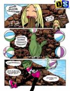 Terra and Beast Boy(x-post rule34_comics)