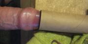 Testing the head with a TP roll