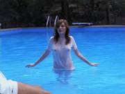 Tshirt in the pool